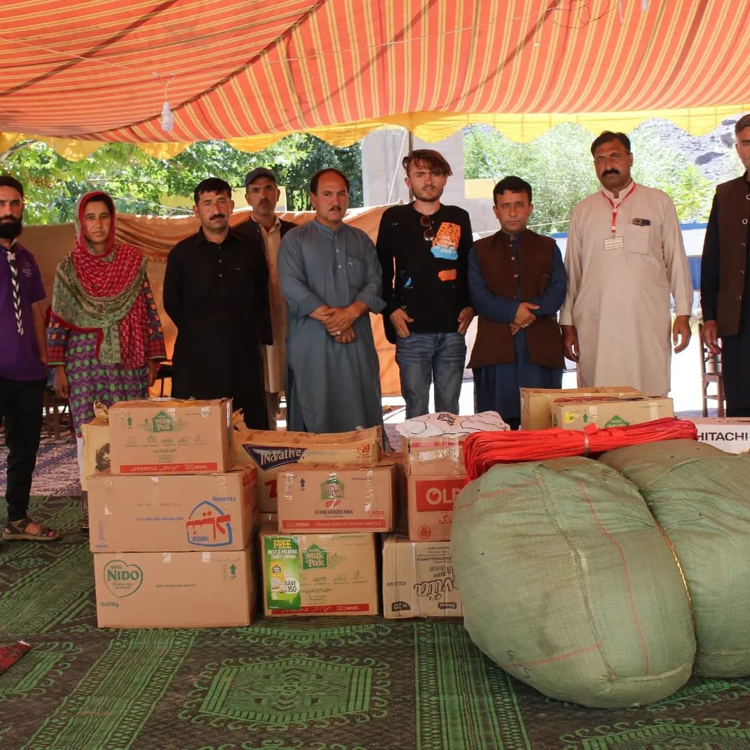 Distribution of Food Items for flood victims in Gilgit Baltistan - 2022